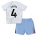 Maillot de foot Aston Villa Ezri Konsa #4 Extérieur vêtements enfant 2023-24 Manches Courtes (+ pantalon court)